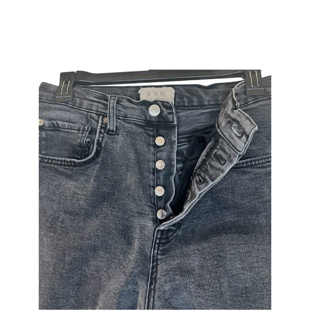 Free People We The Free Black Distressed Skinny Jeans High Rise 30 - Picture 3 of 8